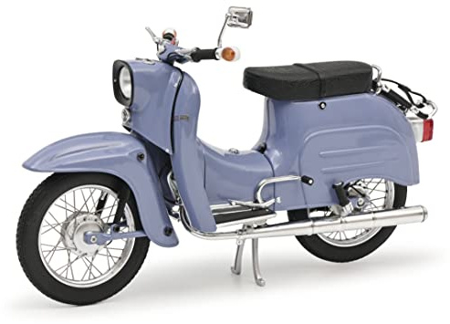Schuco Modellauto Simson Schwalbe blau 1:10