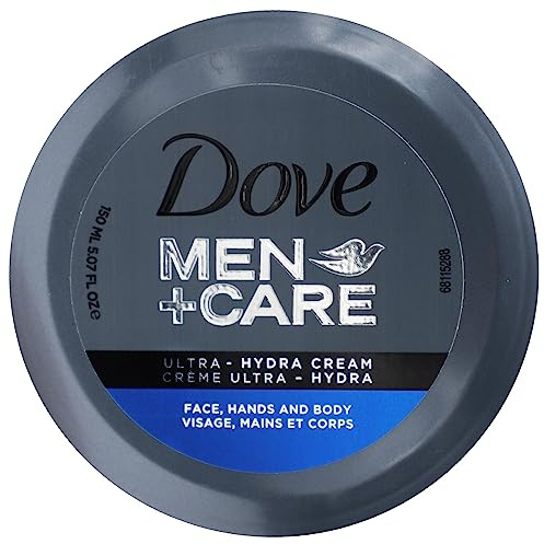 Dove Men+Care Ultra Hydra Cream, Face, Hands and Body care, All Skin Types, 5.07 Oz