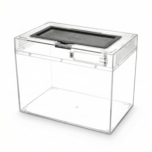QWORK® Reptil Fütterungsbox, Feeding Box, 30 * 18 * 22cm für eine Vielzahl an Reptilien und Insekten