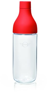 MINI Genuine Water Bottle Colour Block 700ml Rebel Red Screw Cap Drinking