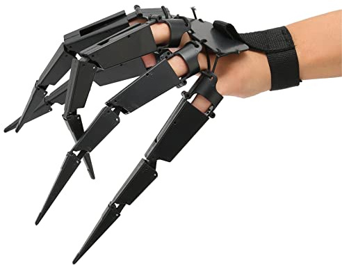 Nurnesy Halloween Ledade Fingrar, Bärbara Horrific Finger Extension Party Supplies Cosplay Rekvisita Witch Ghost Handskar Klor Extender Skelett Ben Klo Hand Finger Dockor