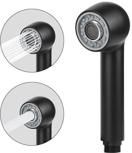 Brausekopf Küchenarmatur, Duschkopf Wassersparend mit 2 Strahlarten-Strahl und Brause, Geschirrbrause Ersatzkopf Wasserhahn Küche für Geschirr spülen in der Küche, Baden im Badezimmer