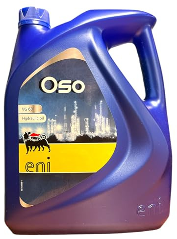 ENI OSO VG 68, Aceite Hidráulico Industrial, 5 Litros, Color Azul