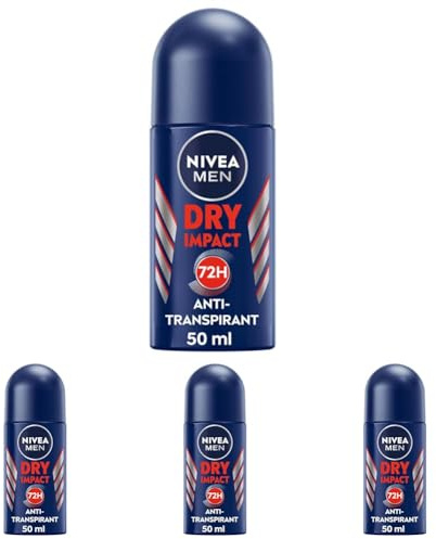 Nivea Men Déodorant Bille Dry Impact 50 ml (Lot de 4)