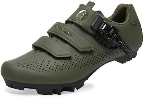 FOTGOAT Uomo Mountain Bike Ciclismo Scarpe Donne, for MTB-Scarpe Compatibile Installazione SPD Cleats