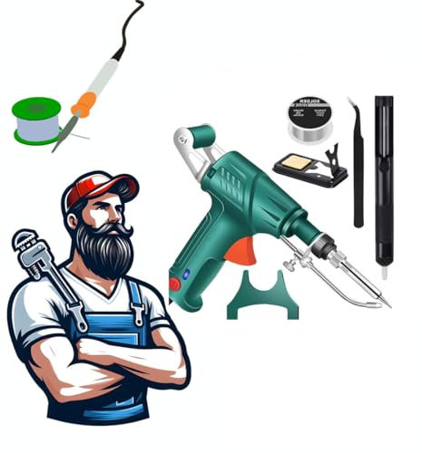 Outils de Soudage Laser Industriels Chauffés a L'intérieur, Ensemble de Pistolet a Souder Multifonction, 3 en 1/DéCapage/DéCoupe/Soudage pour Le Soudage Industriel, Le Soudage Artistique(Noir)