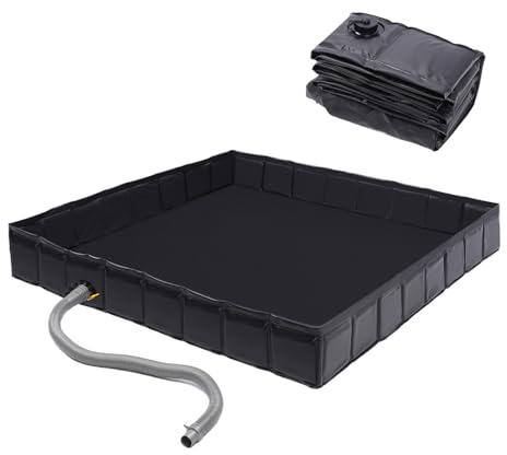 Foldable Shower Base Outdoor Base PVC Foldable Portable Shower Tray with Drain Pipe, Shower Tent Base, Shower Tent Camping Shower Base, Indoor Outdoor Use Tent Shower Tub Awning Base