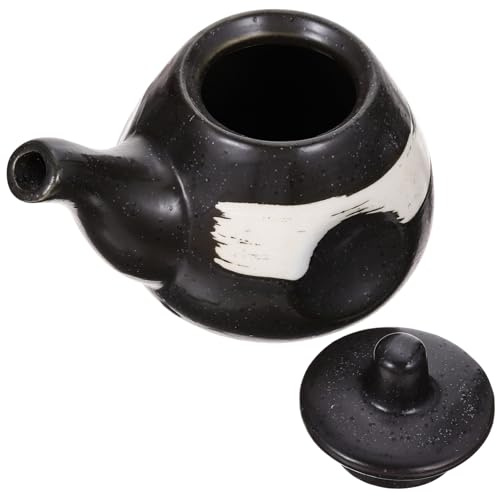 Ipetboom Dispenser per Salsa in Giapponese Nero, Contenitore per Condimenti Funzione Anti-contaminazione e Design per Cucina