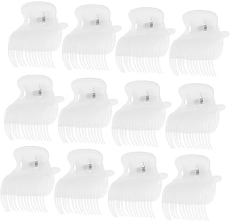 HONMEET 12 Stück Teiliges Hot Curler Klammern für Haare Hitzebeständige Lockenwickler Clips mit Glatter Beschichtung Effiziente Hitzeschutz Isolierung Zeitsparend für Damen und Mädchen