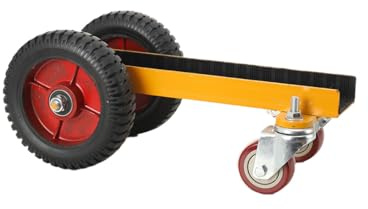 Cozyel Carrello Per Trasporto A Pianale Per Materiali In Fogli, Carrello A Rulli Multiuso Con Ruote Pneumatiche E Girevoli, Portata 500 kg, Per Pannelli Legno Pietra Vetro, Uso Cantiere Magazzino