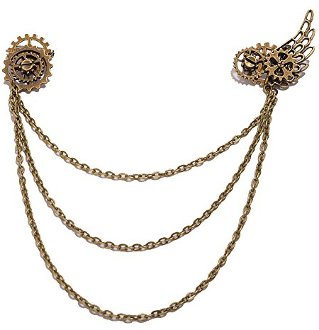 BLESSUME Vintage Retro-Legierung Brosche Steampunk Brosche (I)