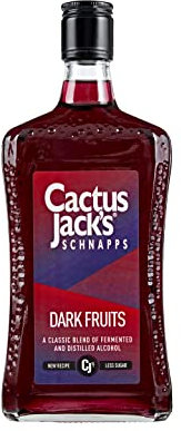 Cactus Jack's Dark Fruits Flavoured Schnapps, Fruity Flavoured Red Alcohol Liquor for Cocktail Making, Flavoured Shots or Mixer, 15% Alcohol Drink, Cocktail Ingredient for Home Bar, 70cl
