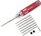 Nuofany Prime Model Scriber Gundam Resin Carved Scribe Line Hobby Schneidwerkzeug Meißel 7 Klingen 0,1/0,2/0,4/0,6/0,8/1,0/2,0 mm