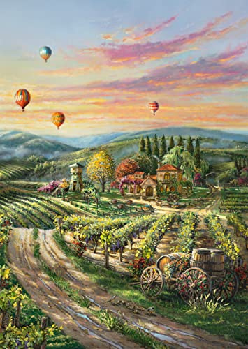 Schmidt Spiele 57366 Thomas Kinkade, Peaceful Valley Vineyard, 1000 Teile Puzzle