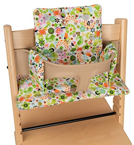 Babyline Kissenbezug für Stokke Tripp Trapp, kompatibel mit Stokke Hochstuhl und Evolutions-Hochstuhl (Love Green)