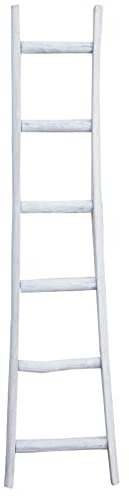 Biscottini scaletta decorativa in legno 180x42 cm | Scala porta asciugamani | Scala legno porta asciugamani