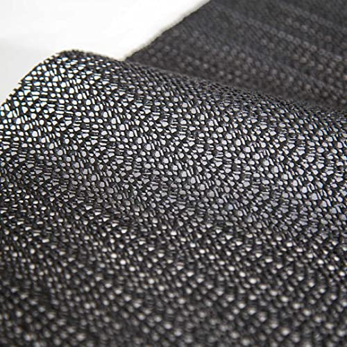 OLIVO.shop | RETE antiscivolo per tappeti, antiscivolo tappeto, retina in gomma antiscivolo in rotolo su misura H 50 cm - ANTISLIP (50x200 cm, NERO)