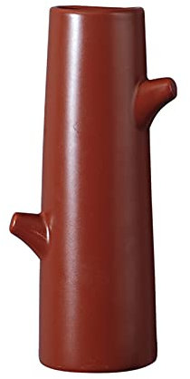 CAZARU Hängende Blumentöpfe, Keramik-Wandvasen, künstlicher Baumstumpf, hängender Pflanzer, künstliche Blumen, Regal, Kunstwand, Handwerk, Ornamente, Wandvase, Heimdekoration, hängende Pflanzgefäße