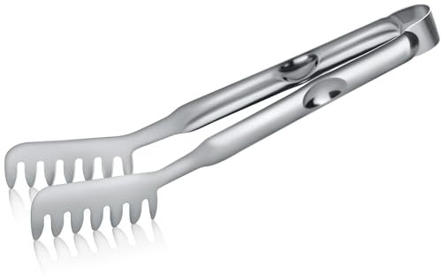 Pleafind Nudelzange 20.5cm, Spaghettizang, Nudelzange mit Zinkengriff, Nudelzange edelstahl, zange Küche, Küchenzange, Pastazange & Grillen & Backen & Nudel