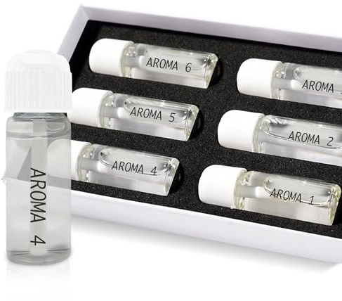 ONBEST Lufterfrischer - für ätherische Öle - Kabellos mit Akku - automatischer Start/Stop - Ultraschall Diffuser - inkl. 6 natürlicher Düfte - perfekt fürs Auto oder Innenraum (Nachfüllset)