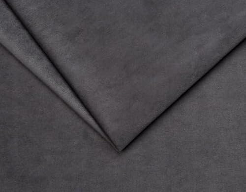 TAPHICEROS Mikrofaserstoff | Graphit, 1000cm x 140cm | Wildleder Optik Kunstleder Wildlederimitat Velvet Velour - Stretch Dehnbar Folie Autofolie Stoff für DIY Auto Box Liner Möbelfolie