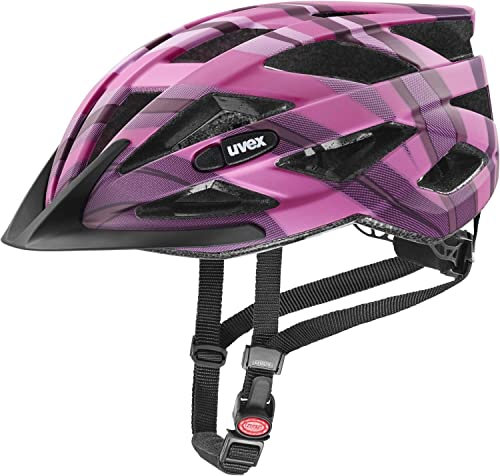 uvex air Wing cc - Leichter Fahrradhelm für Damen und Herren - individuelle Größenanpassung - Plum-pink matt - 56-60 cm