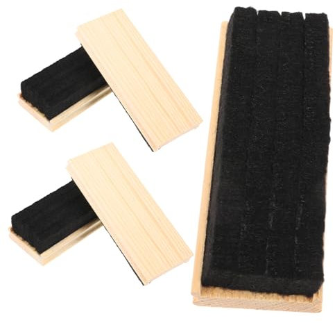 Lurrose 5stücke Holz Whiteboard Radierer Mit Filz Tafel Reinigungswerkzeug Tragbarer Tafelwischer Für Schule Platzsparend Und Langlebig