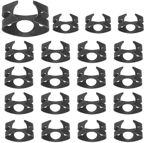20 Stück Bremsleitung Halter, Bremsleitung Klammer, Halteklammer Haltefeder, Auto-Bremsschlauch Schellen, 171611715 4D0611715B für Volkswagen Golf-Scirocco-Audi