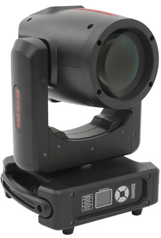 295W Moving Head LED, 8000K Professioneller Mini Moving Head, Disco Bühnenlicht 17 Lichtmuster 24 Drehbare Prismen, DJ Disco Licht 5 Lichteffekte, 4 Steuerungsmodi