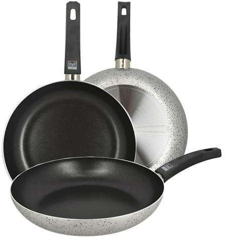 MA MAISON Padella Antiaderente in Alluminio per Cucinare - Adatta a Gas Vetroceramica e Fornelli Elettrici - Antigraffio + Manico Antiscivolo (Ø 26 cm)