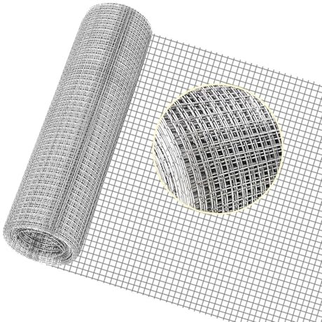 Hardware Cloth 1/4 inch 16 x 33 ft, Galvanized 23 Gauge Wire Mesh