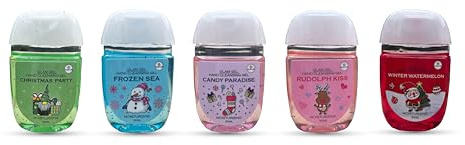 Gel detergenti mani colorati e profumati -CHRISTMAS EDITION- 5PACK non unge e non appiccica