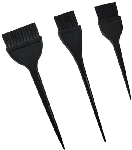 WOLMIK Haarfärbe Bürste, 3 Stück Pinsel Haare Färben, Haar Färbemittel Kamm Bürsten, Haarfärbepinsel, Applikator Werkzeuge, für Barbershop und Home Coloring