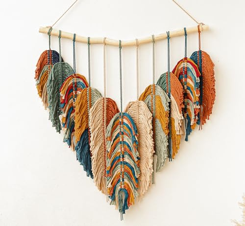 Boho Wall Decor - Large Macrame Wall Hanging - Boho Bedroom Decor - Tapestry for Bedroom - 31x39 inches