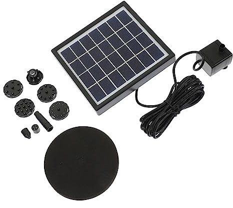 Milisten Solarbetriebene Teichbrunnenpumpe Für Vogeltränke Und Springbrunnen Einfach Zu Reinigen Voll Sonnenbetrieben Automatische Wasserpumpe Für Garten Teich Wasserbecken