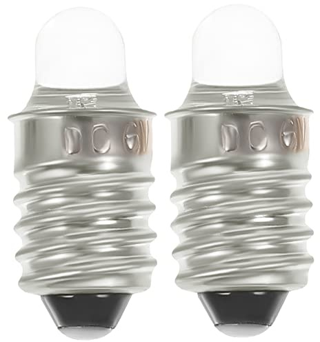 IWOWHERO 2pièces Lot De Ampoules Led à Vis Pour Lampe De Poche Compactes Et Fiables Remplacement Facile