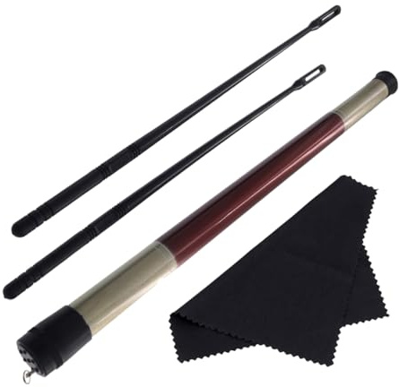 Toddmomy 1 Set Paño de Limpieza para Flauta Baquetas de Limpieza de Flauta Caja de Almacenamiento para Flautista