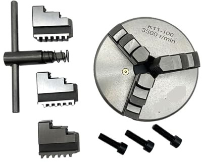 Drehbank-Lagerfutter, Drehfutter 100 mm selbstzentrierendes Futter K11-100 Marke Mini-Drehfutter 3 Backen for Mini-Drehmaschine
