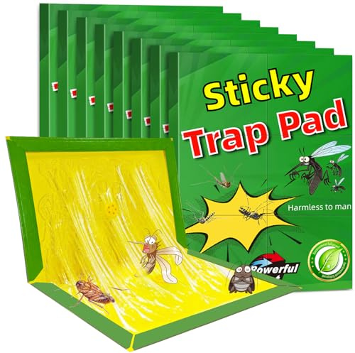 8 Piezas Trampa para Ratones, Trampa para Ratas, Placas Adhesivas Anti Ratones, Placas de Pegamento Anti, Potente Trampa para Ratones Topillo Exterior Eficaz Interior