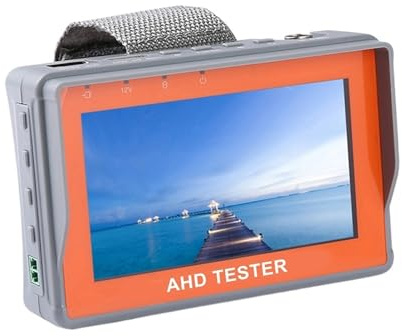 8MP CCTV Tester 5 Zoll Kamera Monitor 4K AHD/CVI/TVI CVBS Analog Kameras mit VGA Eingang CFTV Mini,Hohe Auflösung(TI-7A-EU)