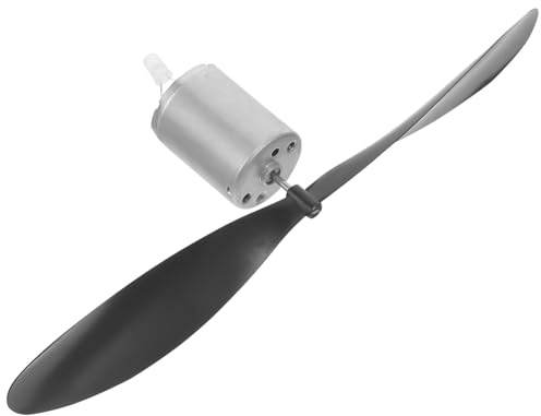 Cabilock Mini Generador de Energía Eólica Educativo para Niños, Kit Microgenerador Motor Pequeño, Palas Negras Grandes, Portátil para Enseñanza Científica y Experimentos al Aire Libre