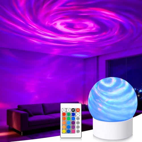LED Sternenhimmel Projektor, Galaxy Projektor Mit Timer & Fernbedienung Stimmungslicht Mit 16 Beleuchtung Effekten Sternenlicht Nachtlicht Sternenhimmel Projector Aurora Lampe Für Schlafzimmer (A)