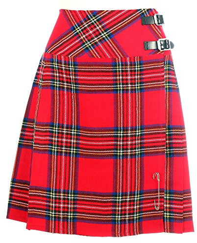 The Scotland Kilt Company Women's Knee Length Kilt 20” in Royal Stewart Tartan - Ladies Stylish Highland Dress Outfit - 16 UK