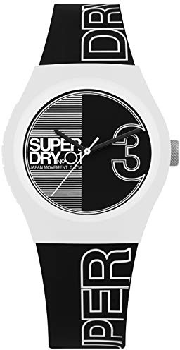 Superdry DamenArmbanduhr Analog Quarz Silikon SYL239BW