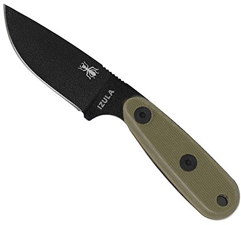 ESEE Knives Izula-B w/Handle, Molded Polymer Sheath, and Clip Plate (Olive Drab G10)