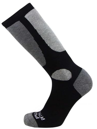 Pure Athlete Kids Value Ski Socks for Boys, Girls – Snowboarding, Winter, Cold Weather (S/M, 1 Pair - Black)