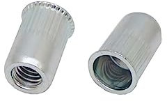 RS PRO Blind Niet, Ø 6.9mm x 11.5mm, Grau, Stahl, M5, 7mm, min. 0.5mm, max. 2mm, Packung a 100 Stück