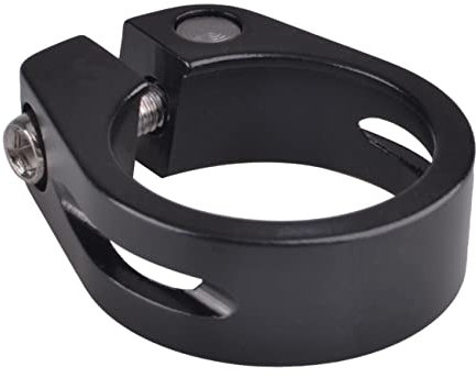 Azarxis Sattelklemme 28,6mm 31,8mm 34,9mm, Fahrrad Schnellspanner Sattelstützenklemme Sattelstütze für Fahrrad (02 Schwarz - ohne Schnellspanner, 31,8mm)