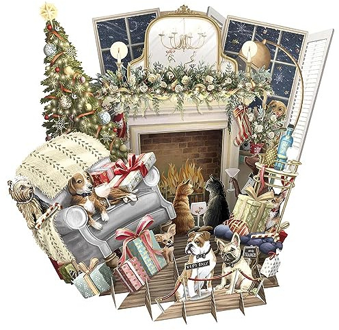 Paper D'Art Weihnachtskarte (3D-Karte – Sitting Room) XTW030