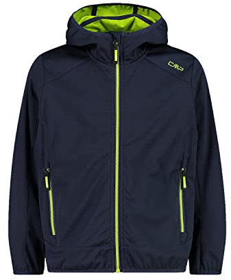 CMP - Kinderjacke mit Fester-Umhang, B.Blue-Limegreen, 152